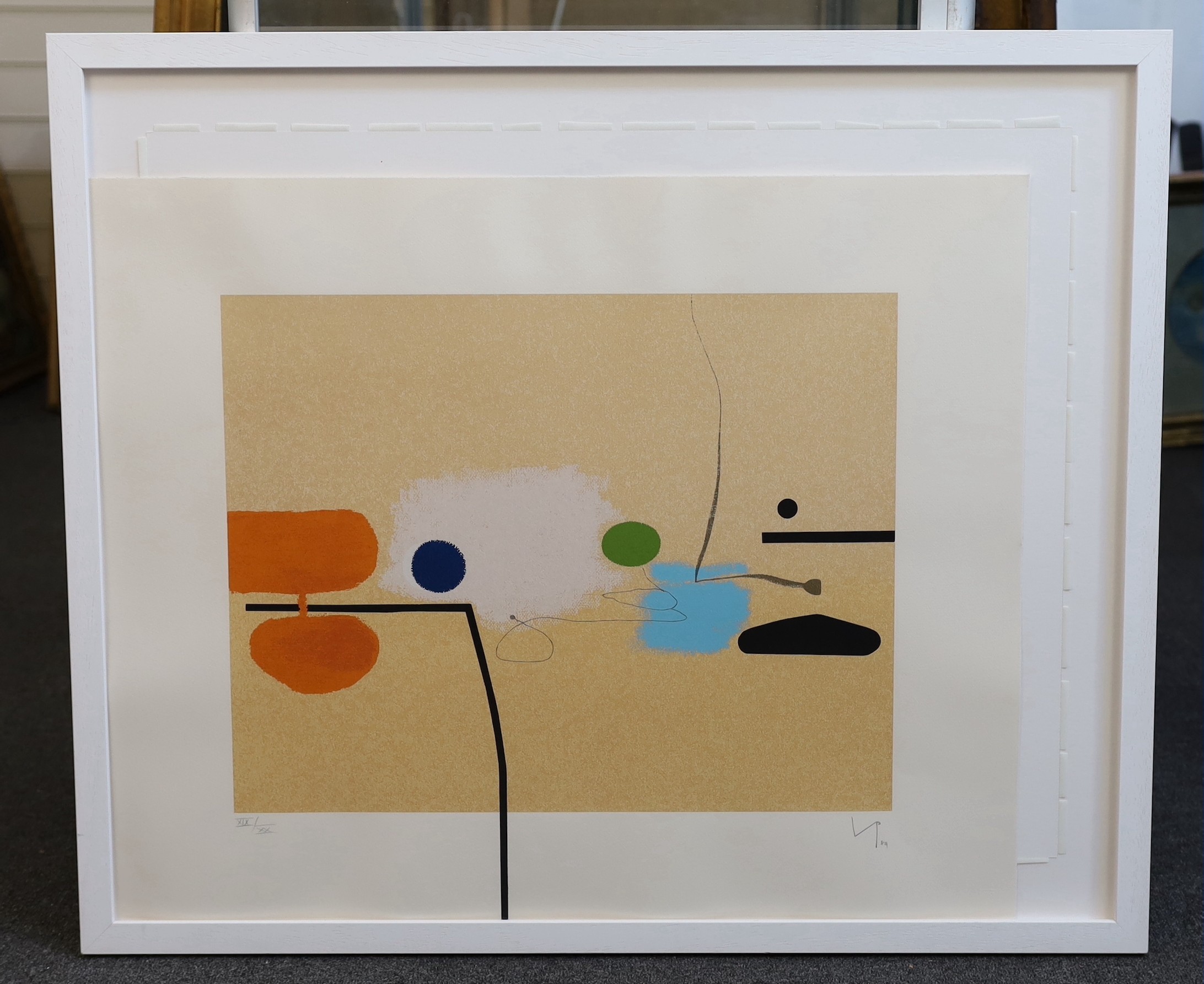 Victor Pasmore (1908-1998), Composite Image: Orange and Pink (Lynton G28), screenprint in colours, 1984, sheet 61 x 74.5cm